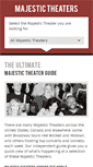 Mobile Screenshot of majestic-theater.com